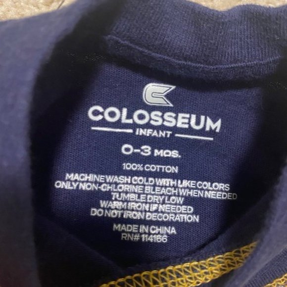 WVU Navy Onesie Size 0-3 Months - Picture 3 of 3